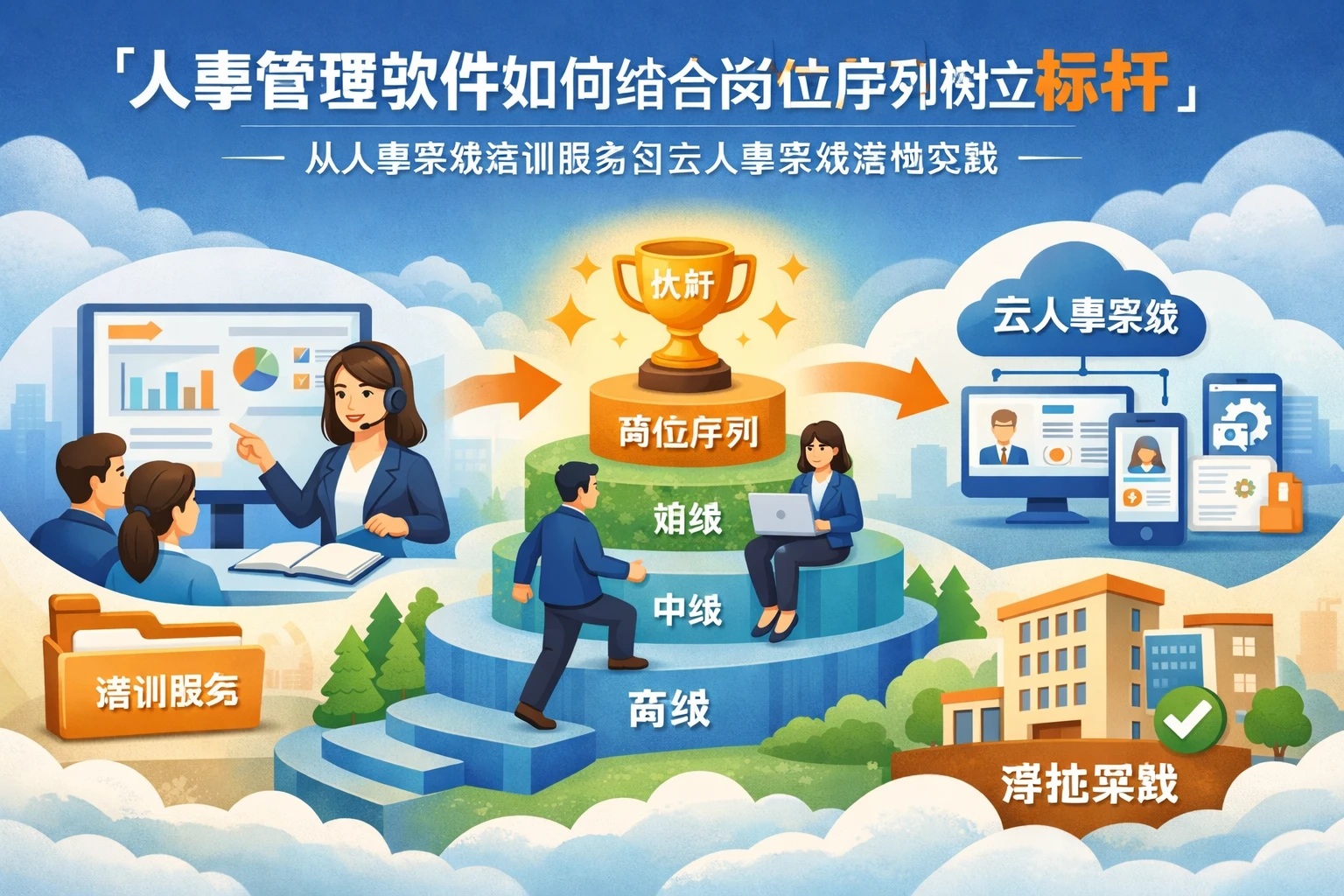 人事管理软件如何结合岗位序列树立标杆：从人事系统培训服务到云人事系统落地实践