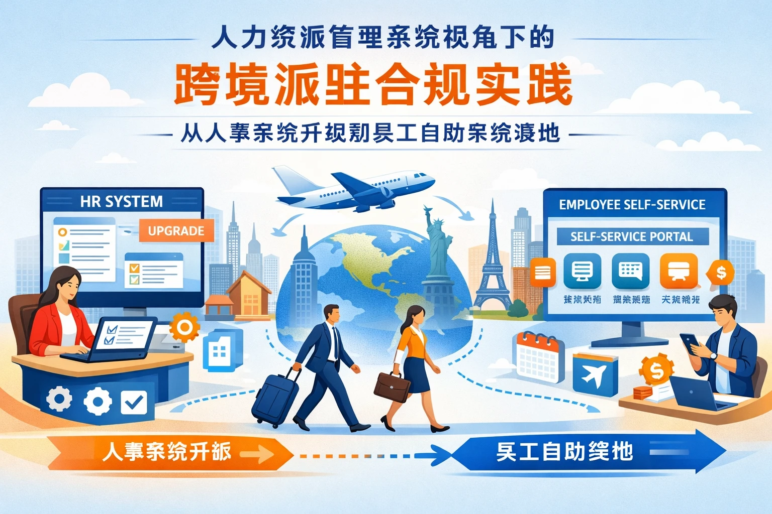 人力资源管理系统视角下的跨境派驻合规实践：从人事系统升级到员工自助系统落地