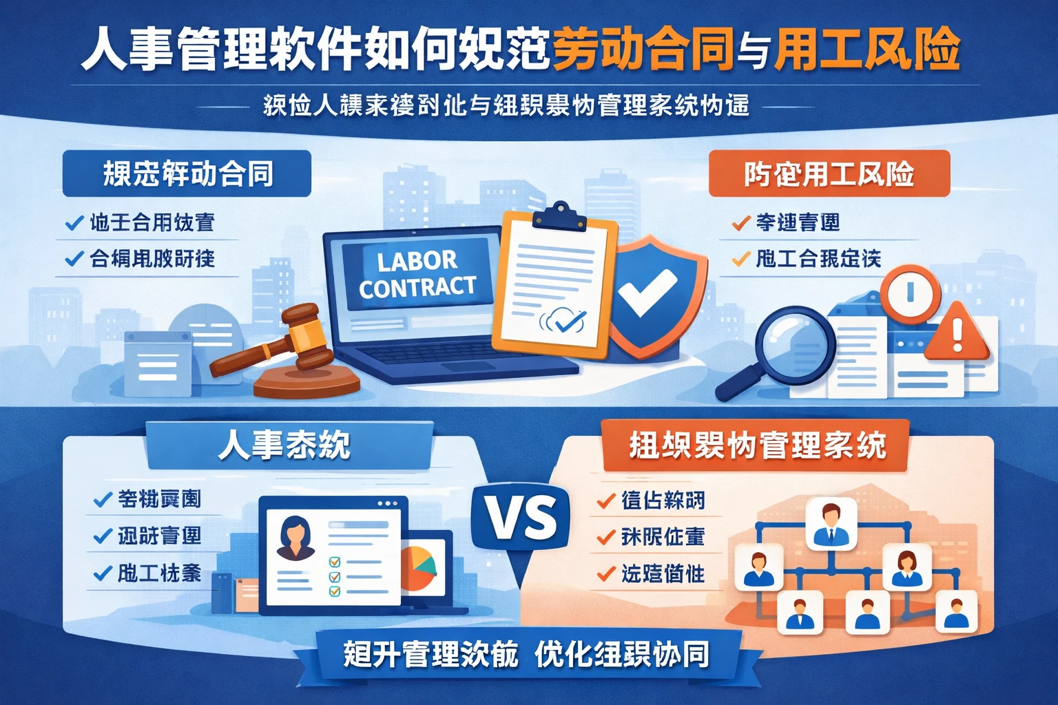 人事管理软件如何规范劳动合同与用工风险，兼谈人事系统对比与组织架构管理系统价值