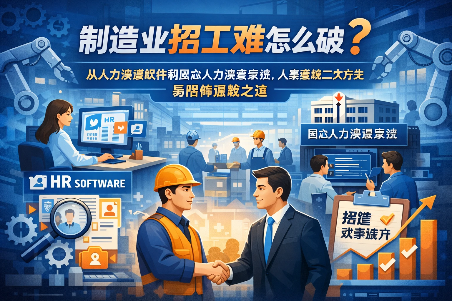制造业招工难怎么破？从人力资源软件到国企人力资源系统、人事系统二次开发看招聘提效之道