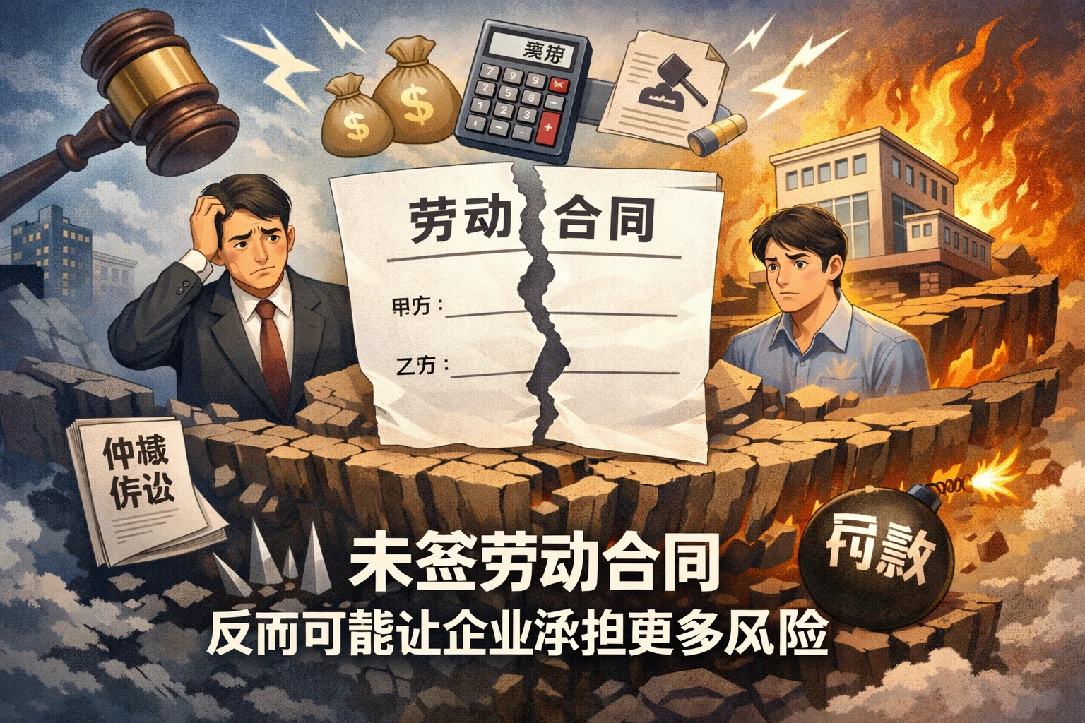 未签劳动合同，反而可能让企业承担更多风险