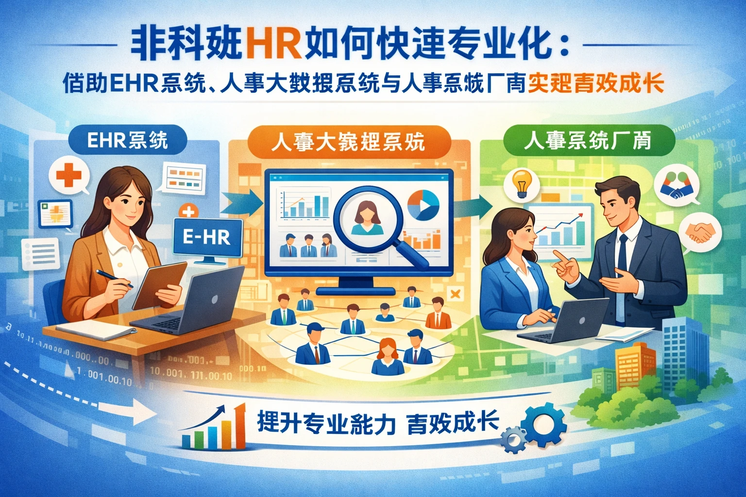 非科班HR如何快速专业化：借助ehr系统、人事大数据系统与人事系统厂商实现高效成长