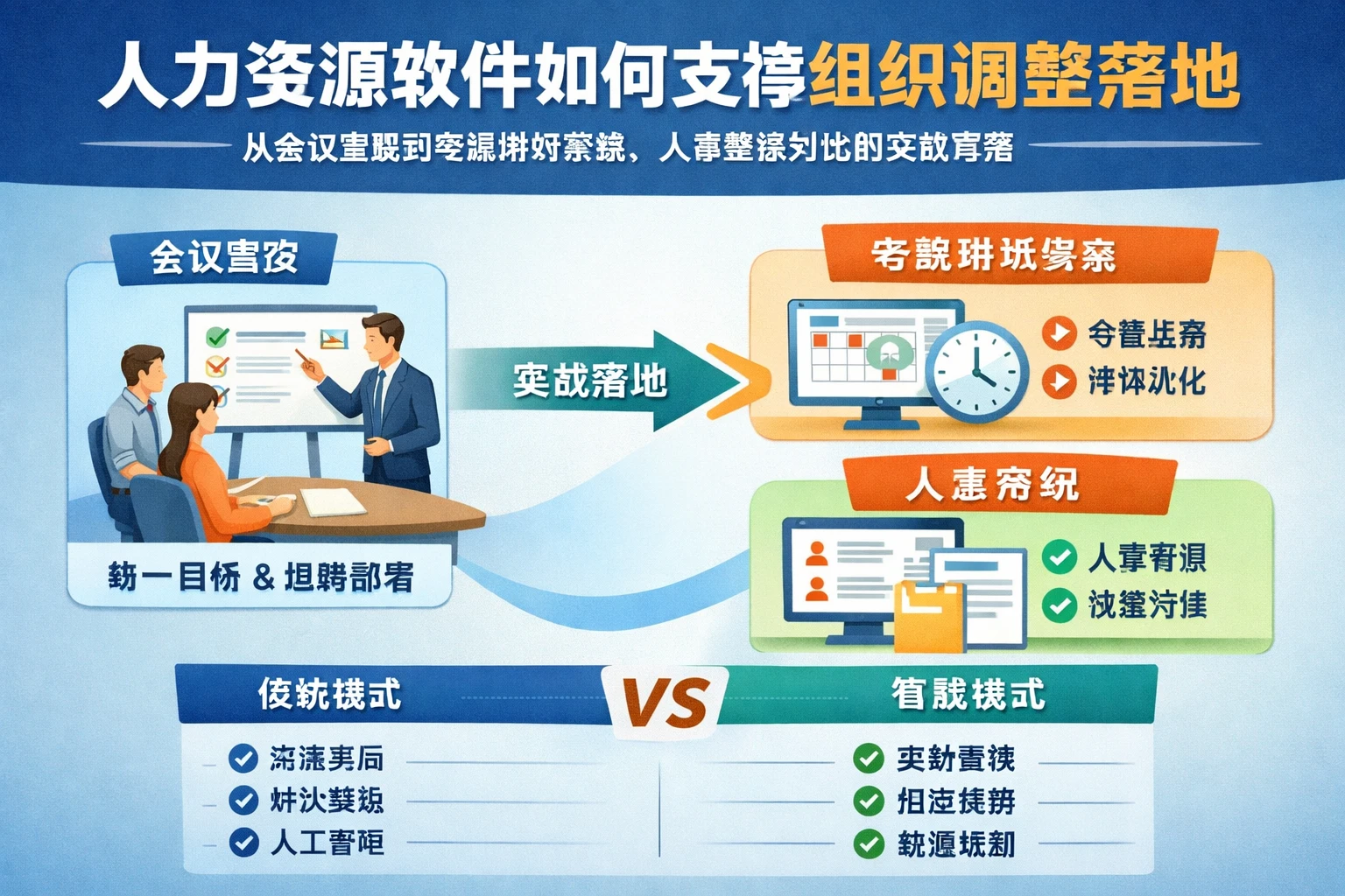 人力资源软件如何支撑组织调整落地：从会议宣贯到考勤排班系统、人事系统对比的实战思路