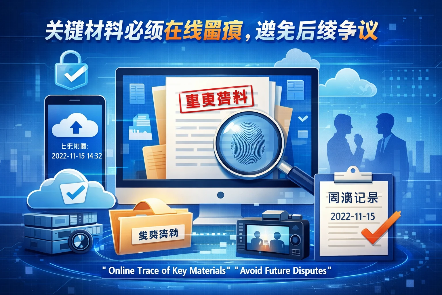 关键材料必须在线留痕，避免后续争议