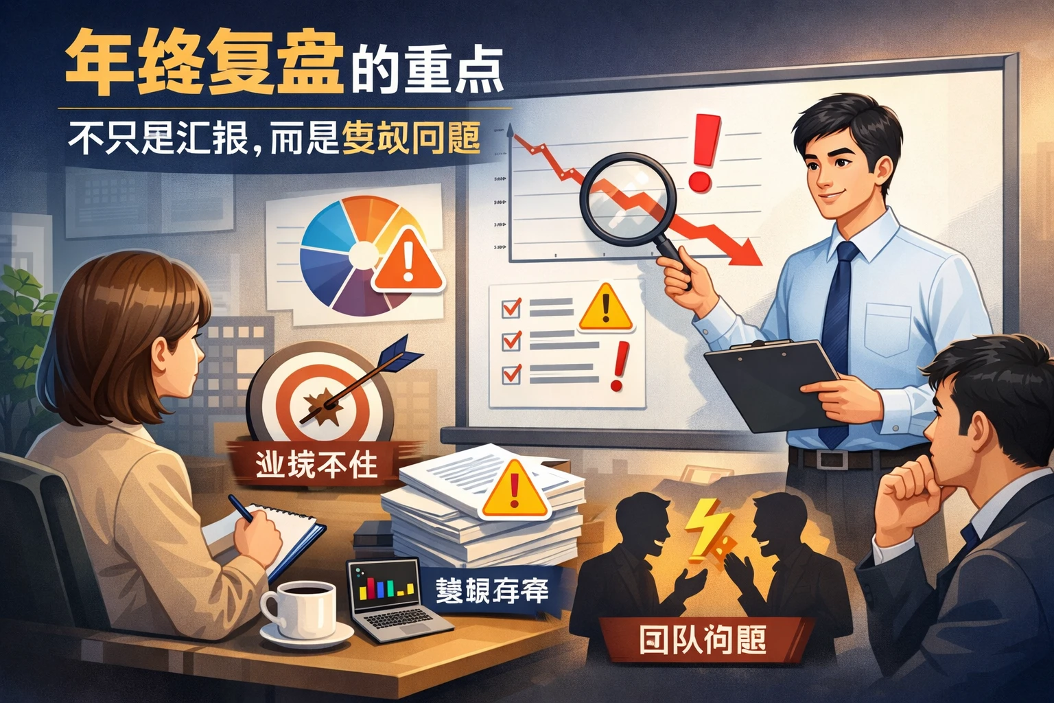 年终复盘的重点，不只是汇报，而是发现问题