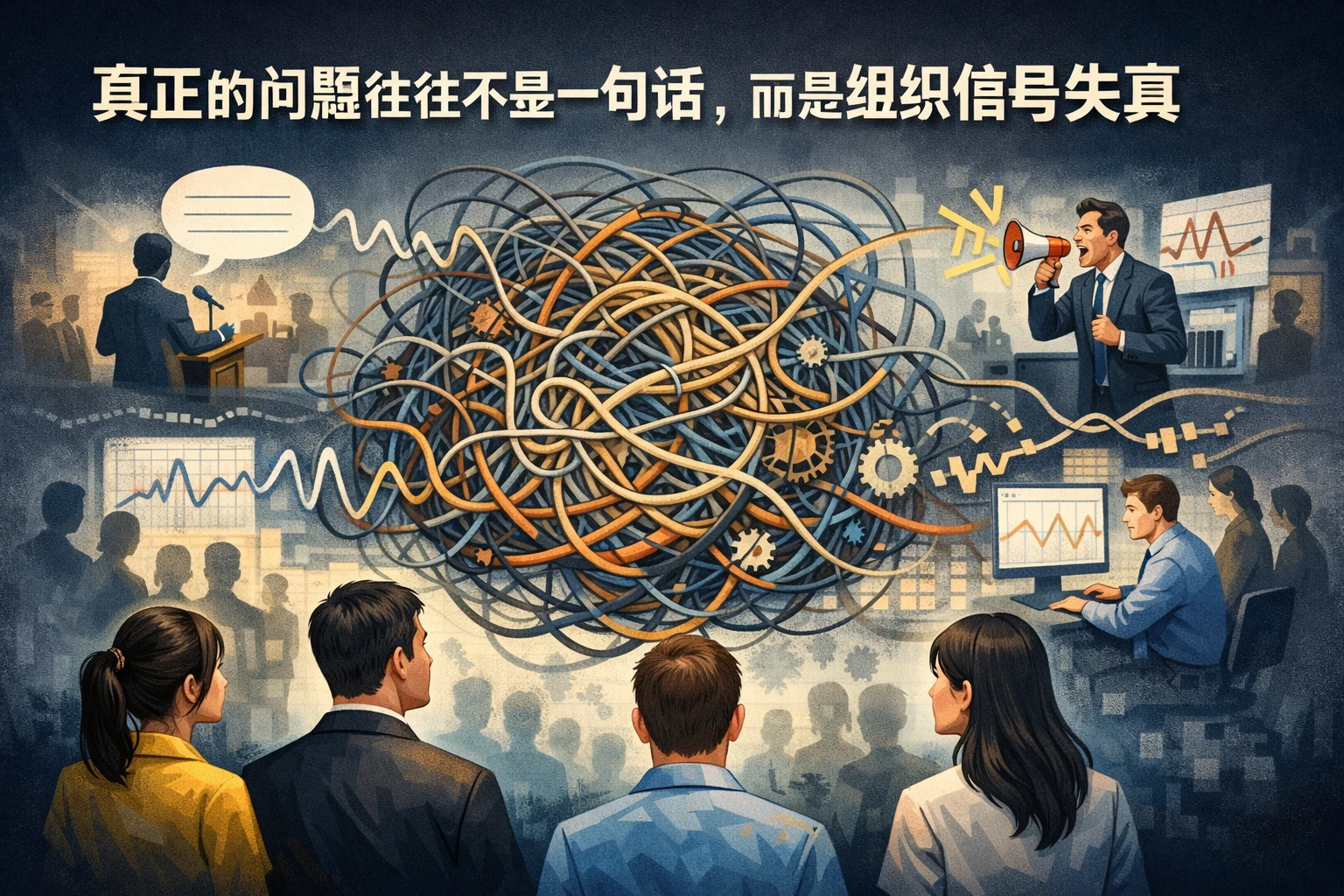真正的问题往往不是一句话，而是组织信号失真