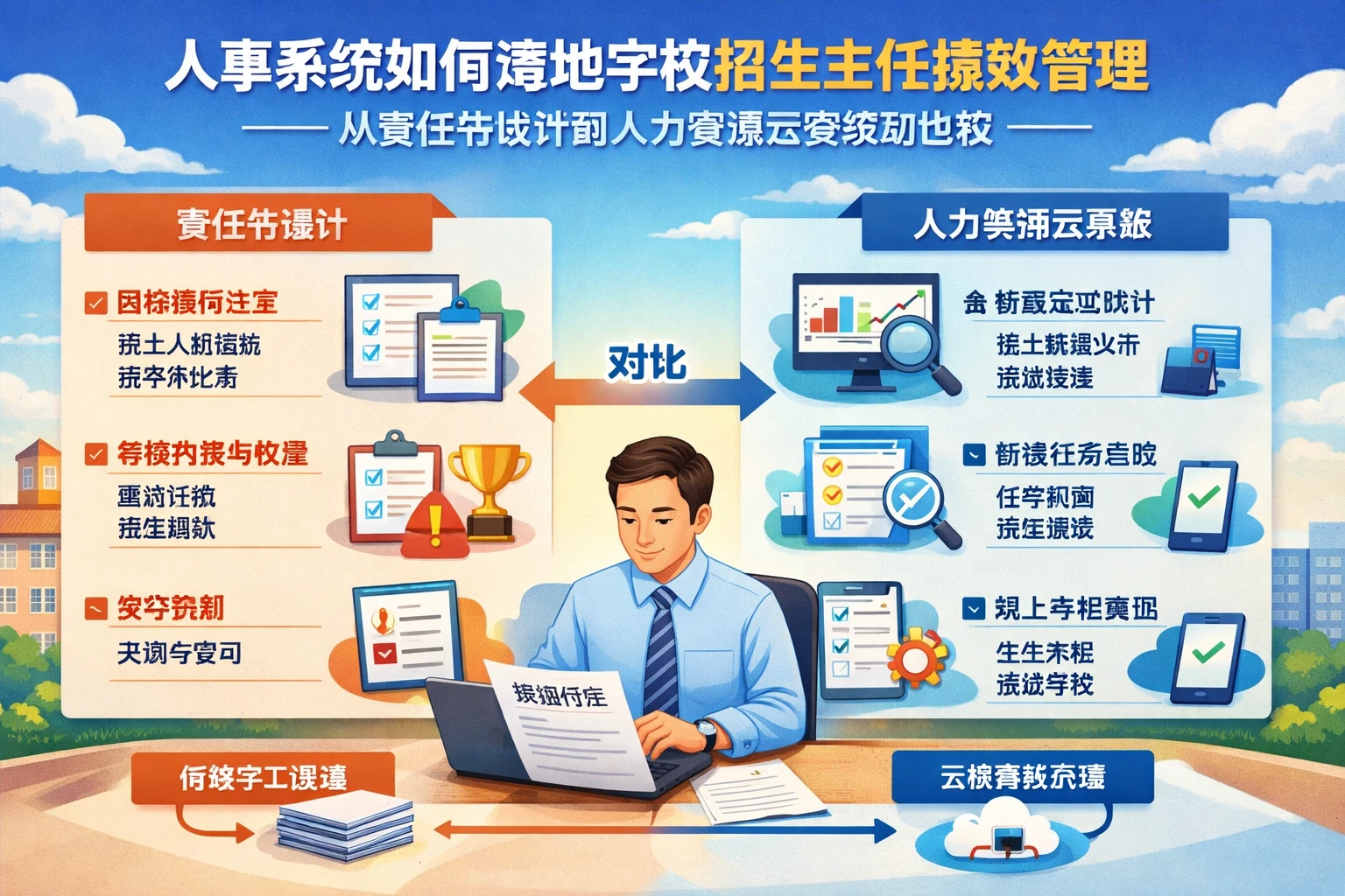 人事系统如何落地学校招生主任绩效管理——从责任书设计到人力资源云系统功能比较
