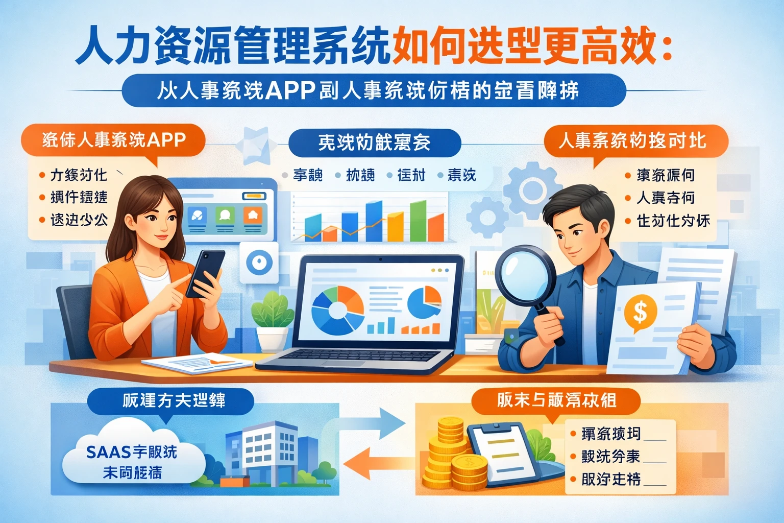 人力资源管理系统如何选型更高效：从人事系统APP到人事系统价格的全面解析