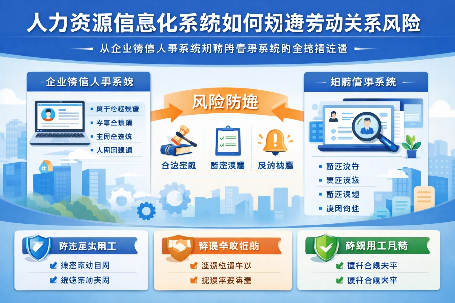 人力资源信息化系统如何规避劳动关系风险：从企业微信人事系统到招聘管理系统的全流程治理