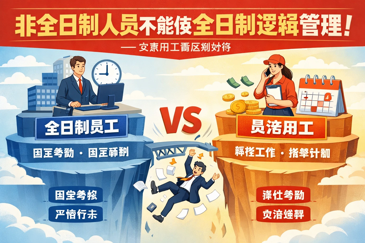 非全日制人员不能按全日制逻辑管理