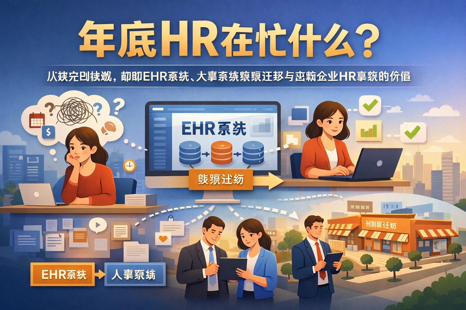 年底HR在忙什么？从迷茫到提效，聊聊ehr系统、人事系统数据迁移与连锁企业HR系统的价值