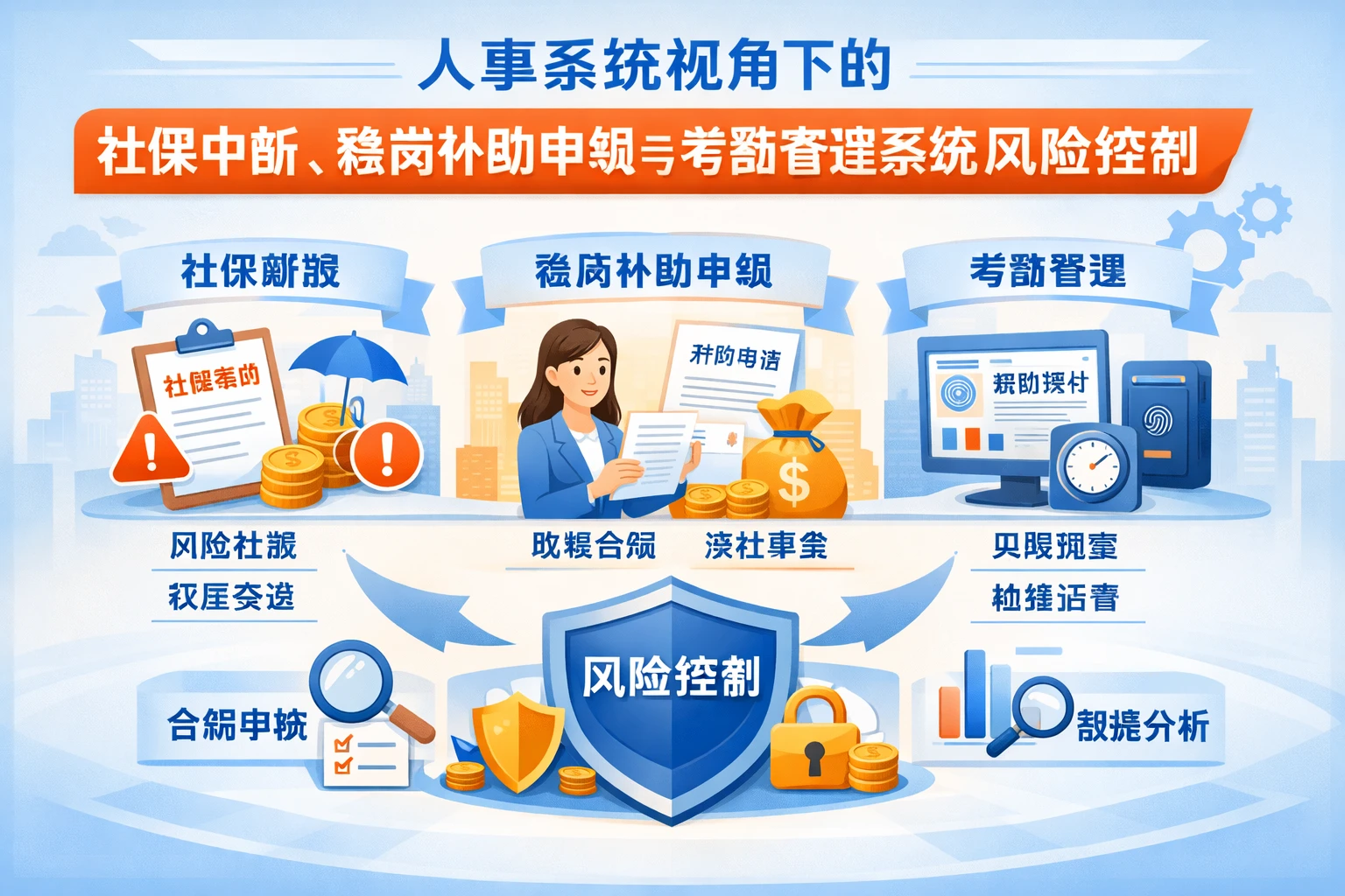 人事系统视角下的社保中断、稳岗补助申领与考勤管理系统风险控制