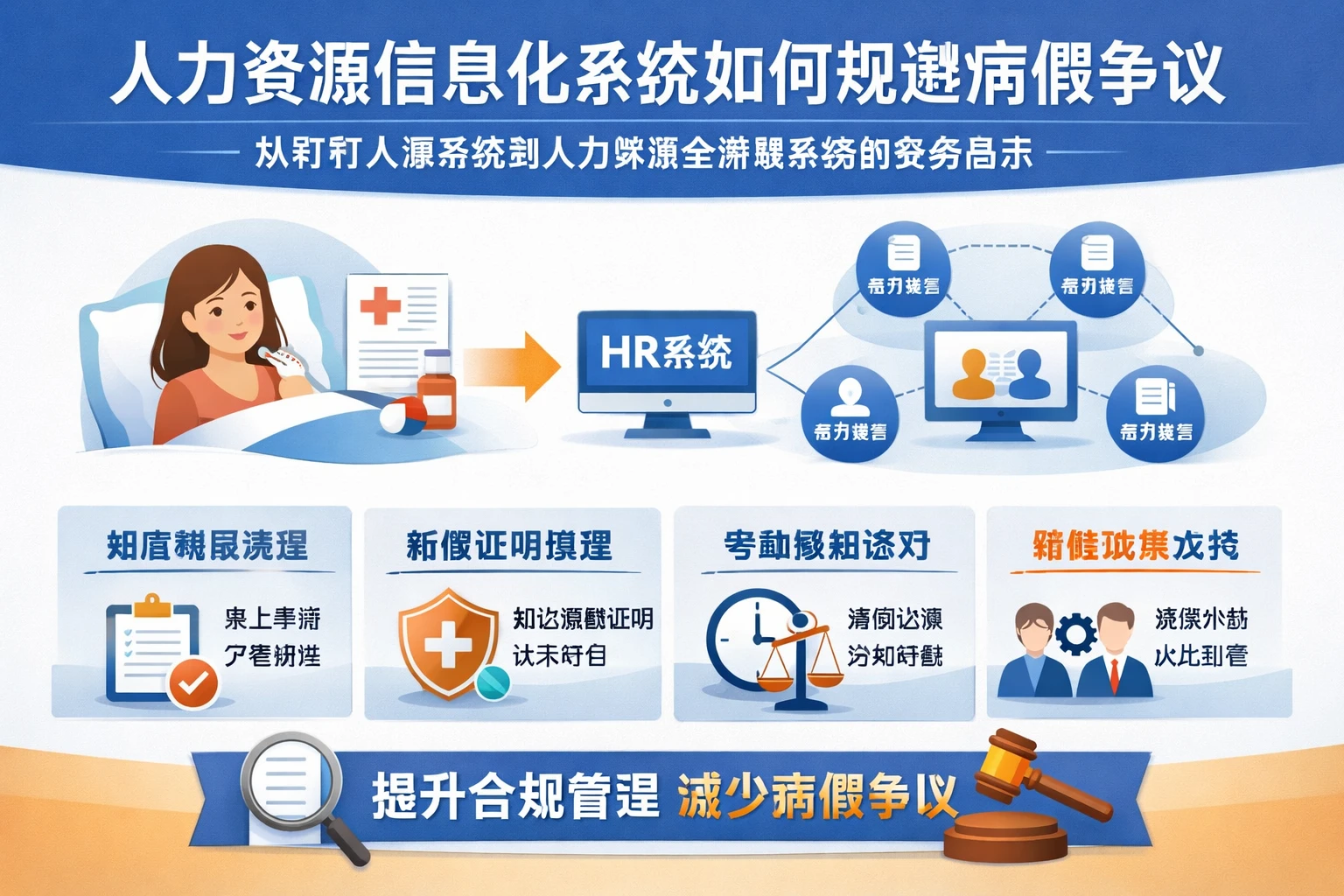 人力资源信息化系统如何规避病假争议：从钉钉人事系统到人力资源全流程系统的实务启示