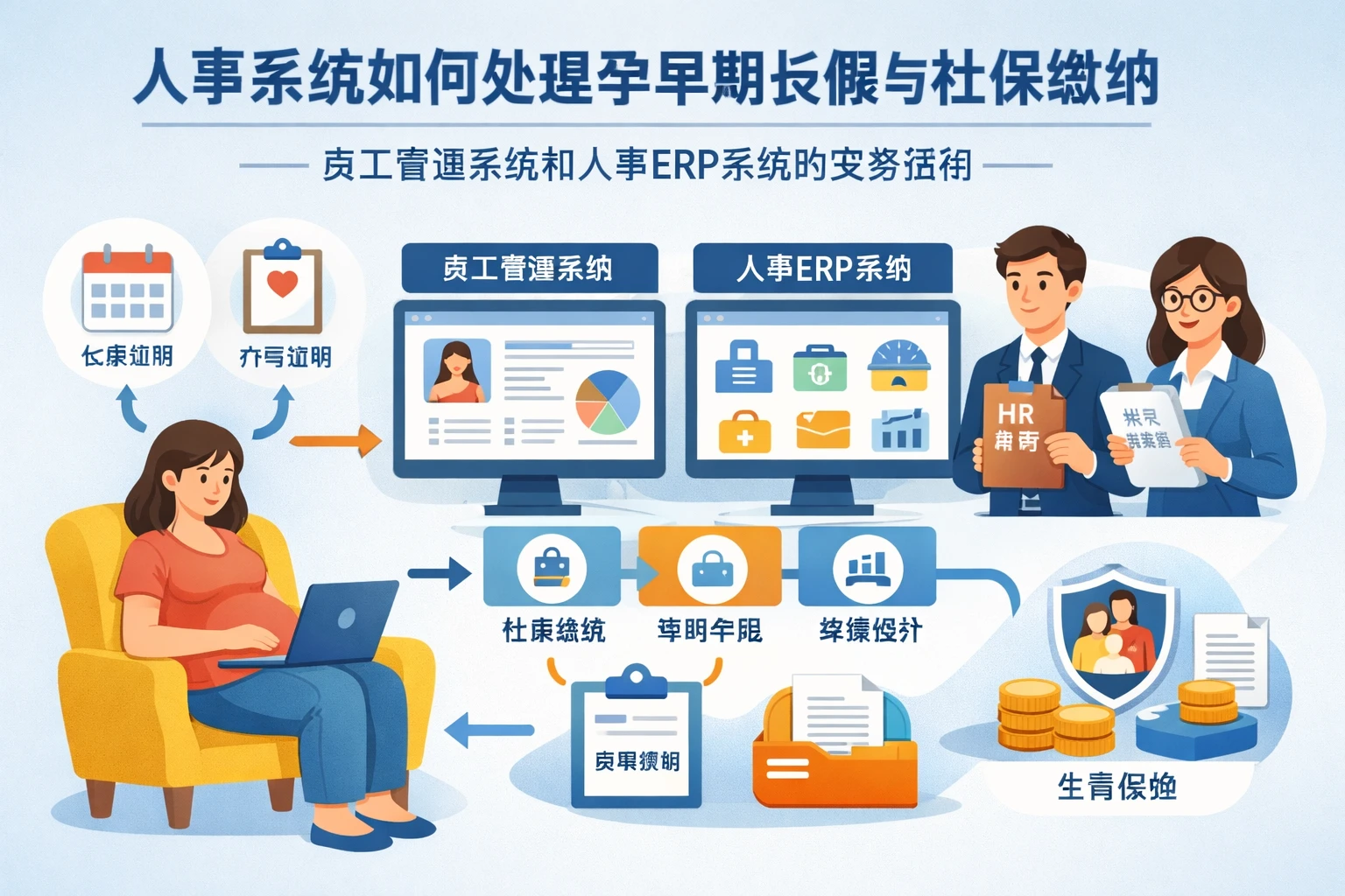 人事系统如何处理孕早期长假与社保缴纳：员工管理系统和人事ERP系统的实务指南