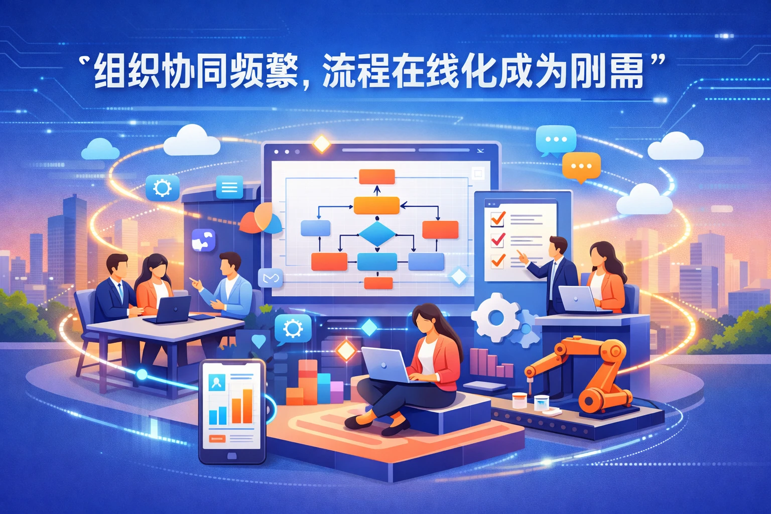 组织协同频繁，流程在线化成为刚需