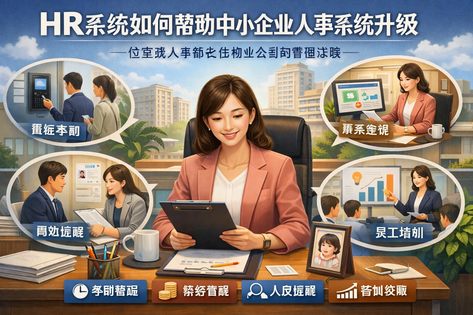 HR系统如何帮助中小企业人事系统升级：一位宝妈人事部长在物业公司的管理实践