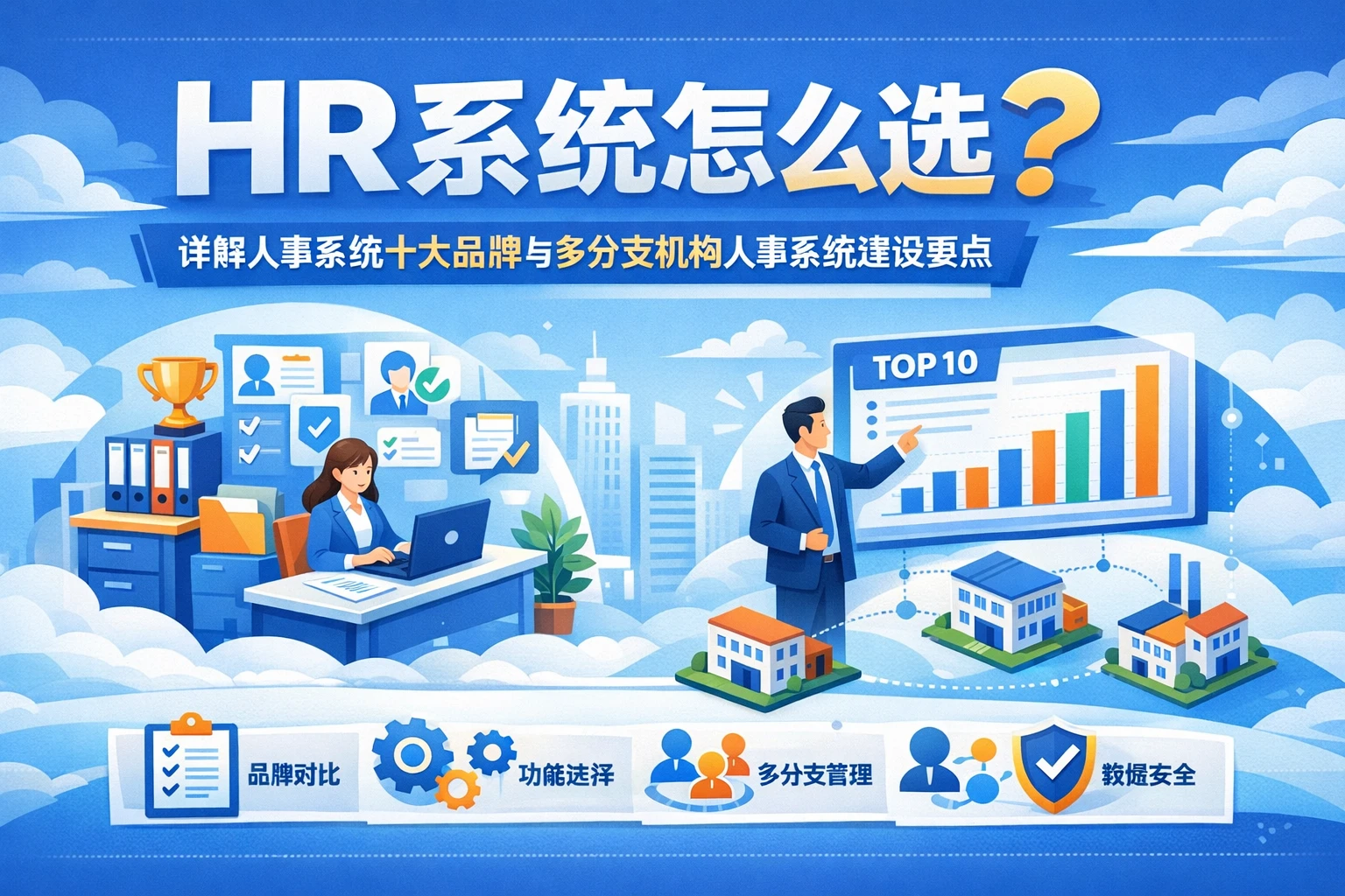 HR系统怎么选?详解人事系统十大品牌与多分支机构人事系统建设要点