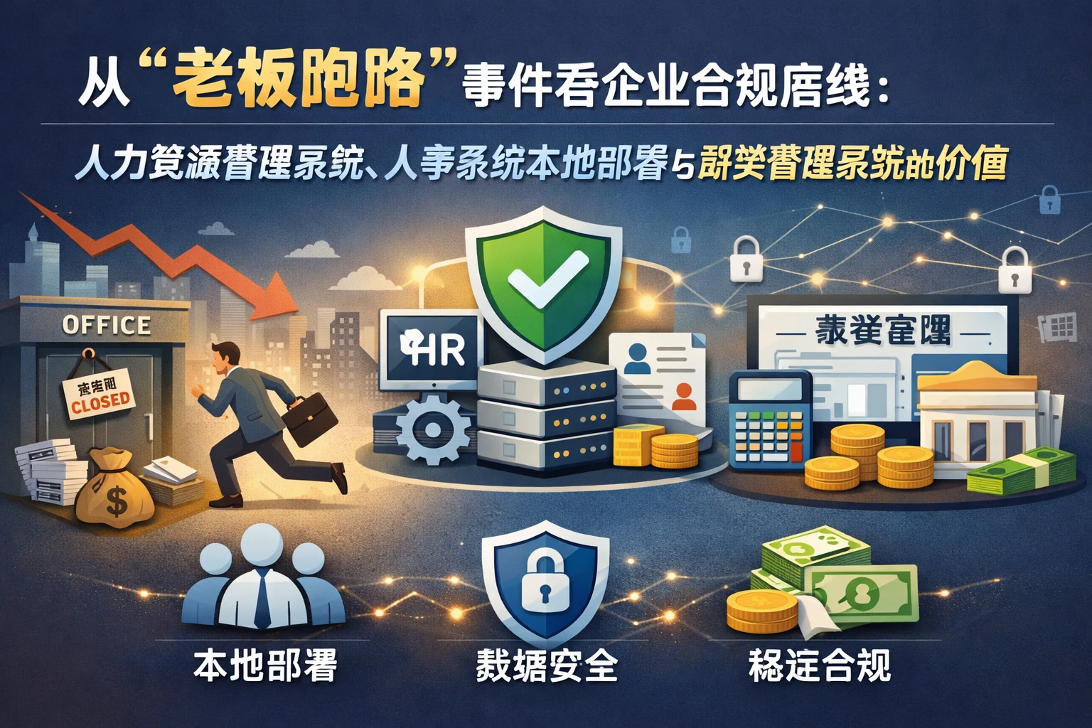 从“老板跑路”事件看企业合规底线：人力资源管理系统、人事系统本地部署与薪资管理系统的价值