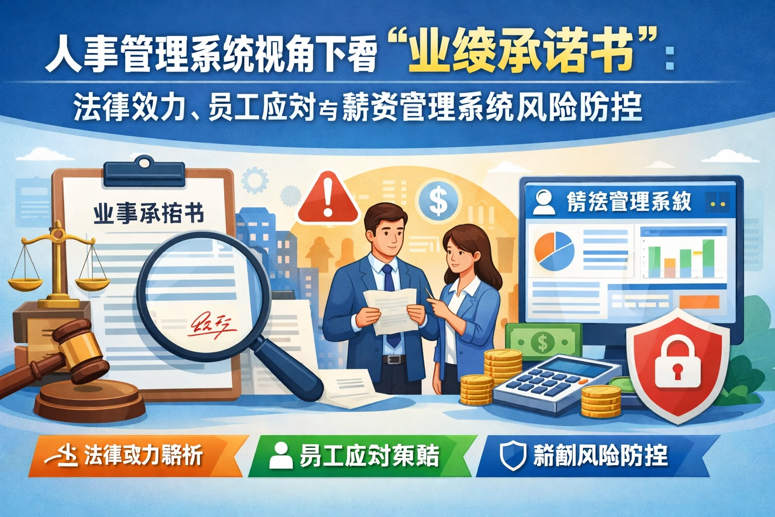 人事管理系统视角下看“业绩承诺书”：法律效力、员工应对与薪资管理系统风险防控