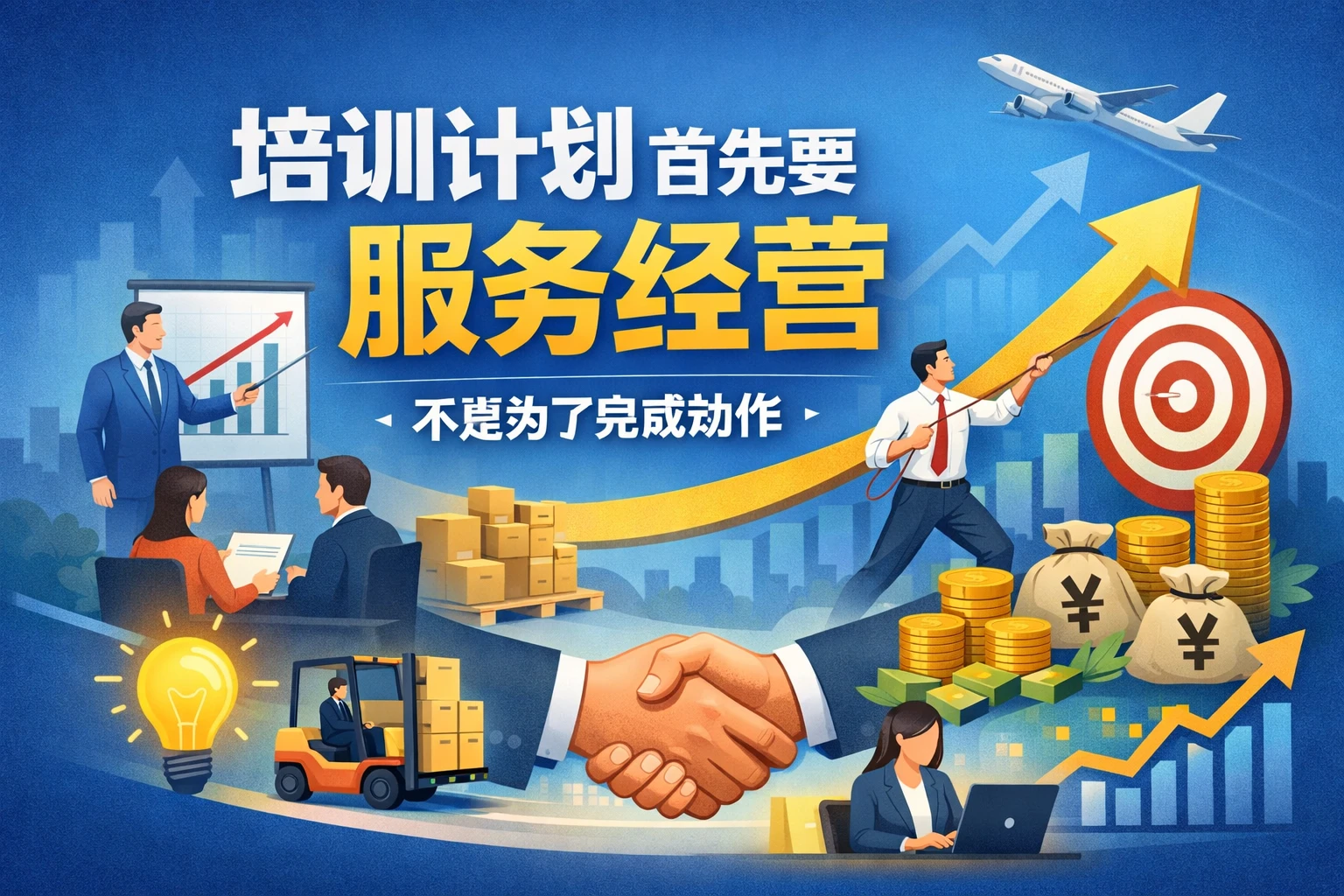 培训计划首先要服务经营，不是为了完成动作