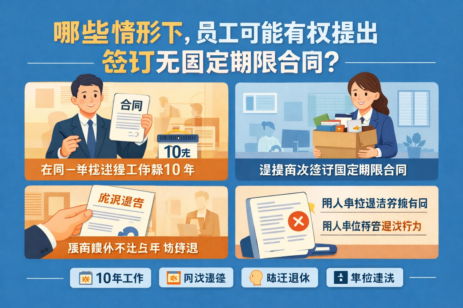 哪些情形下，员工可能有权提出签订无固定期限合同