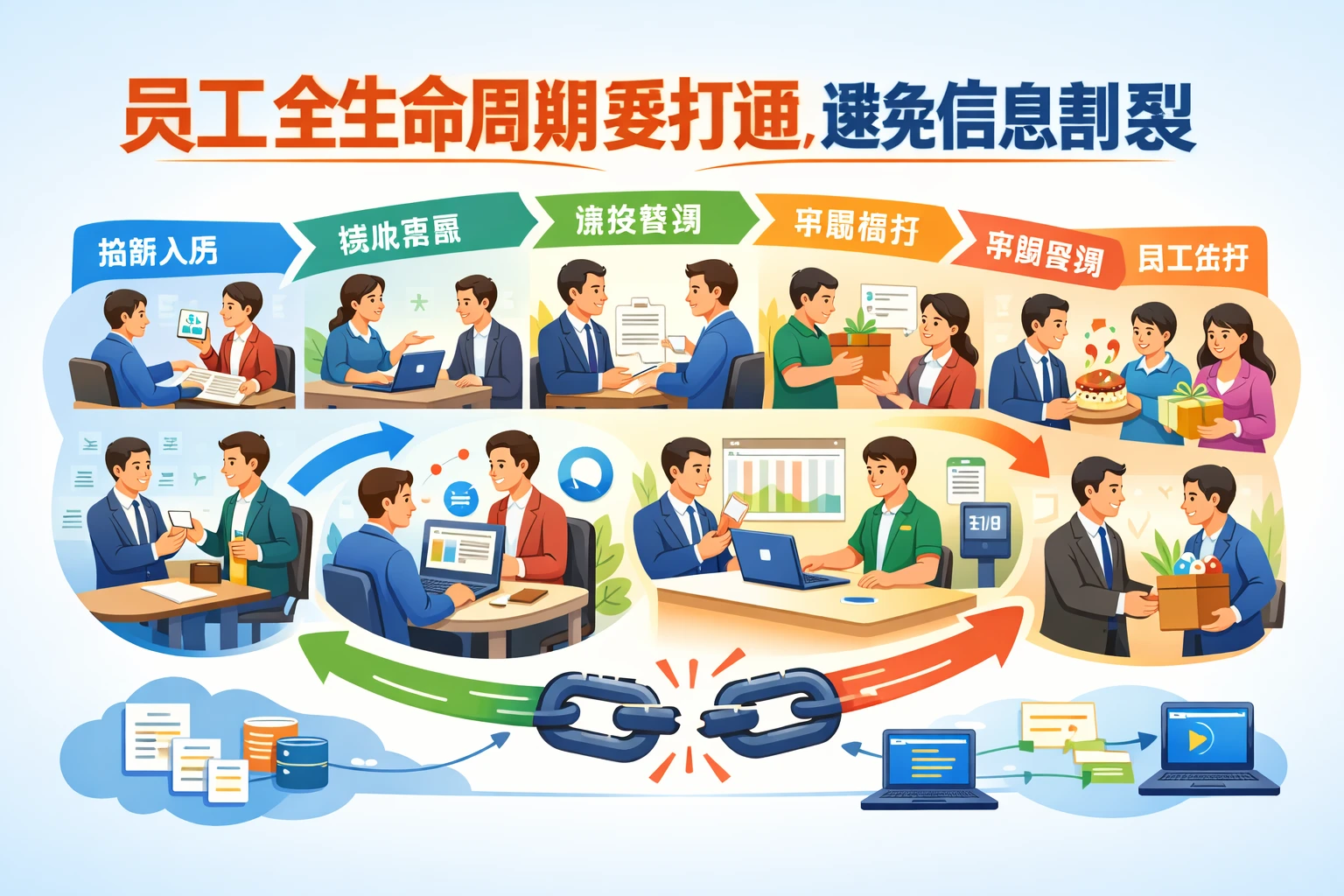 员工全生命周期要打通,避免信息割裂