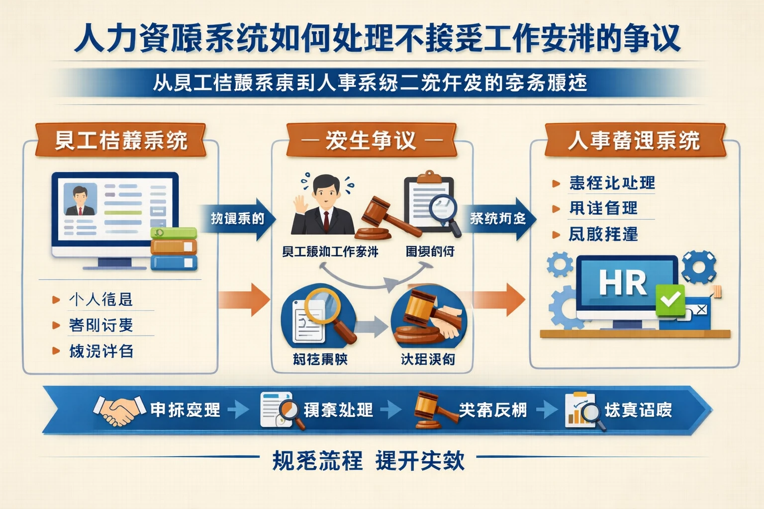 人力资源系统如何处理不接受工作安排的争议：从员工档案系统到人事系统二次开发的实务路径
