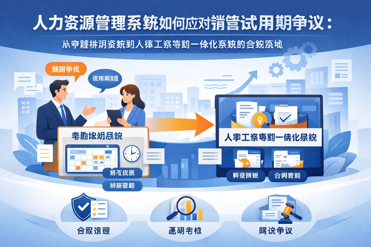 人力资源管理系统如何应对销售试用期争议：从考勤排班系统到人事工资考勤一体化系统的合规落地