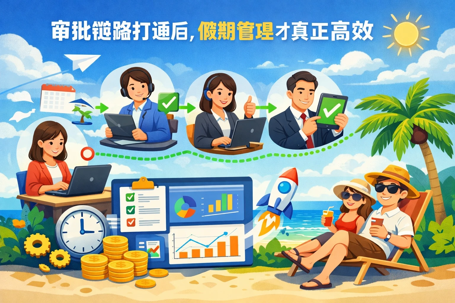 审批链路打通后，假期管理才真正高效