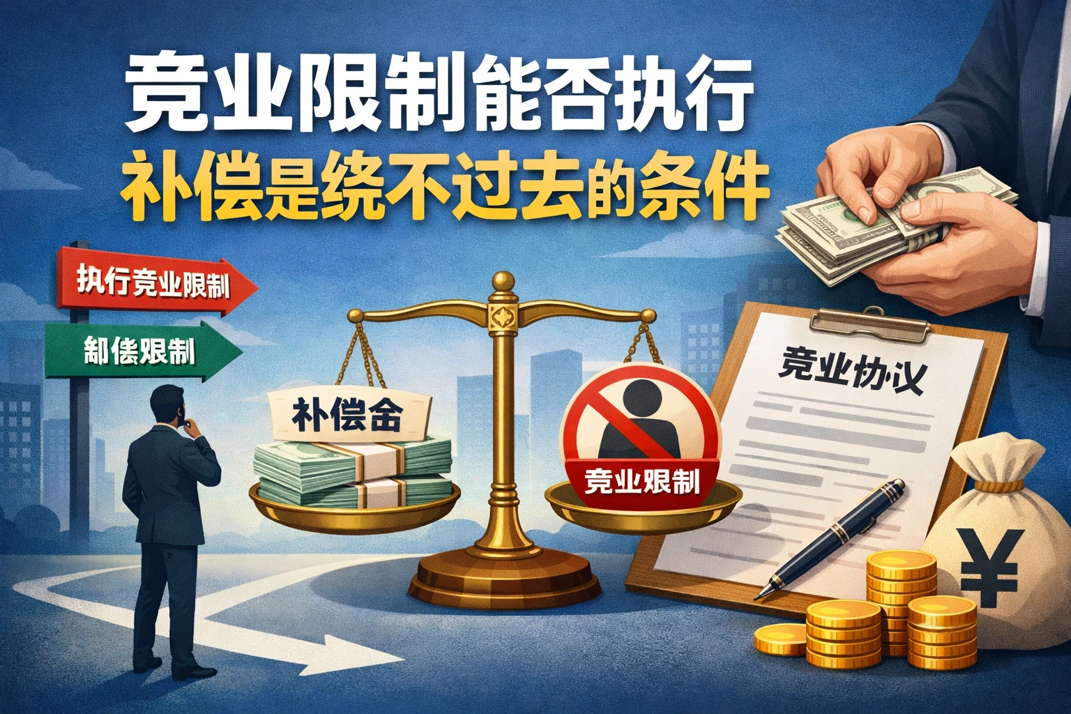 竞业限制能否执行，补偿是绕不过去的条件