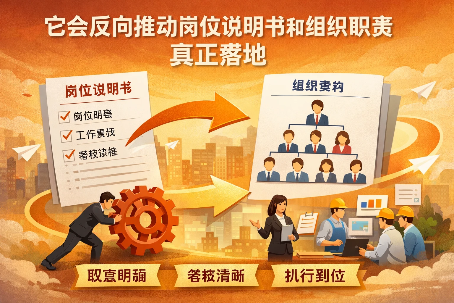 它会反向推动岗位说明书和组织职责真正落地