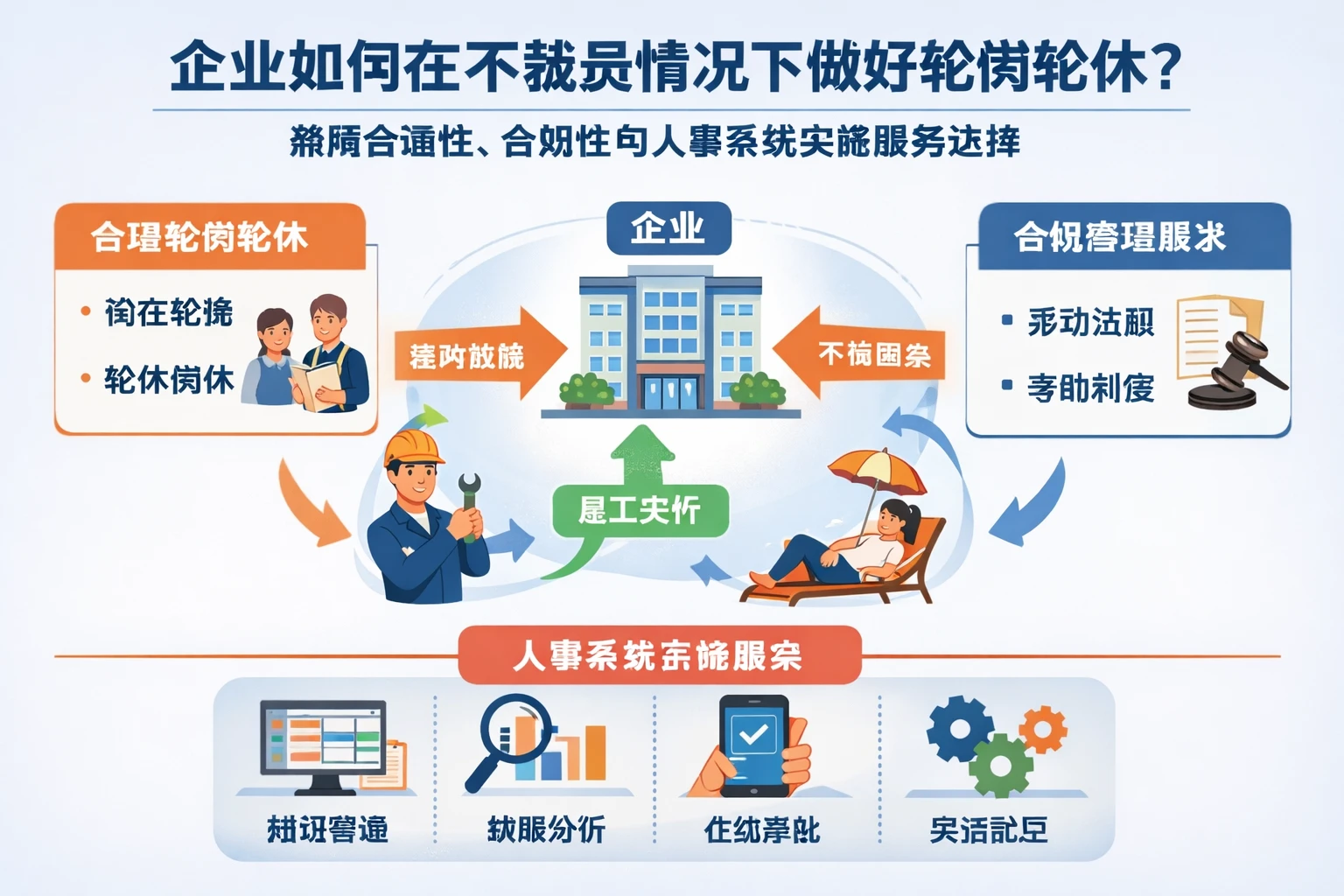 人事系统视角下，企业如何在不裁员情况下做好轮岗轮休：兼顾合理性、合规性与人事系统实施服务选择