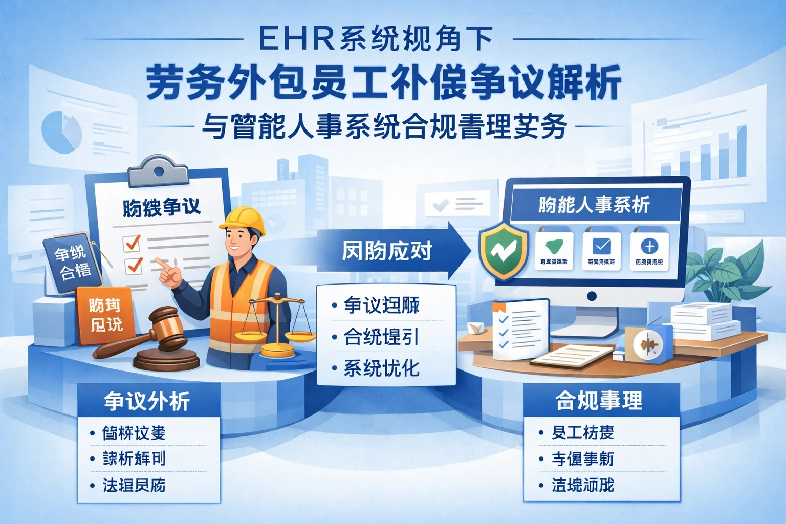 ehr系统视角下，劳务外包员工补偿争议解析与智能人事系统合规管理实务