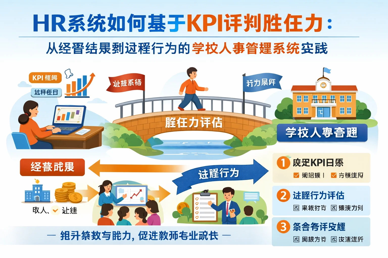 HR系统如何基于KPI评判胜任力：从经营结果到过程行为的学校人事管理系统实践