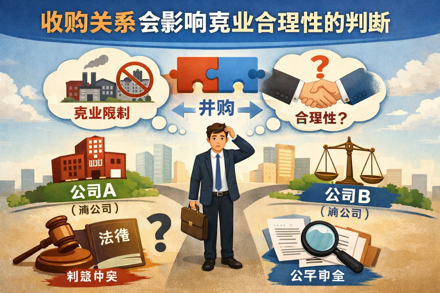 收购关系会影响竞业合理性的判断