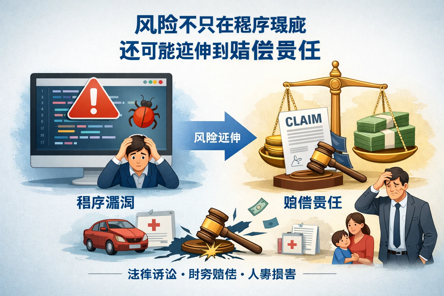 风险不只在程序瑕疵,还可能延伸到赔偿责任