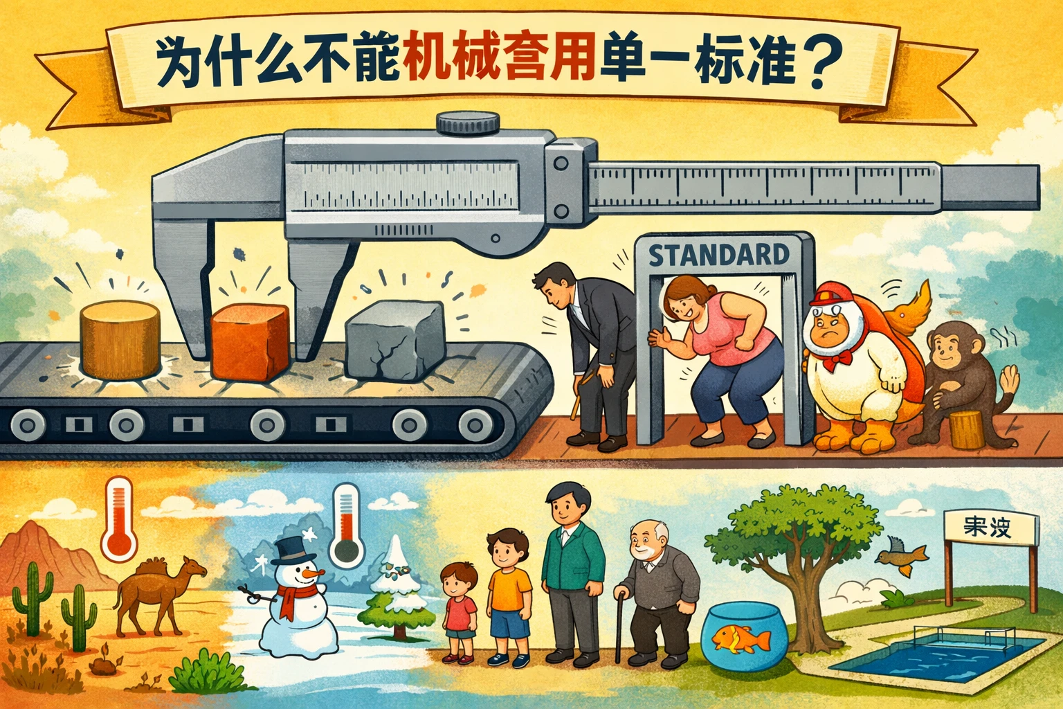 为什么不能机械套用单一标准