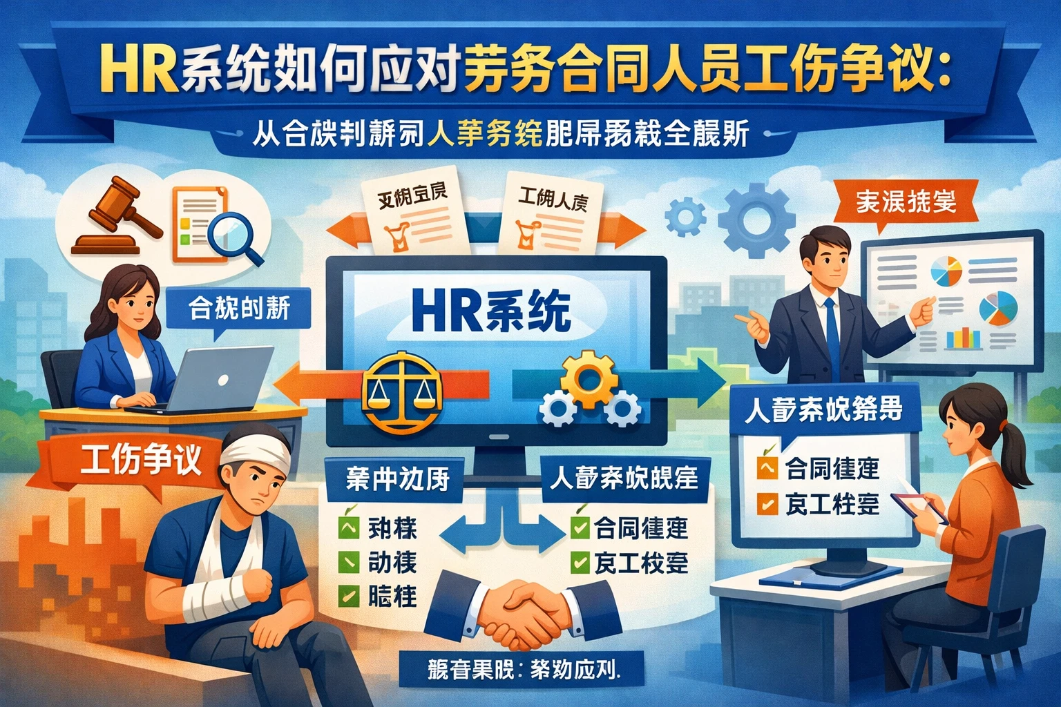 HR系统如何应对劳务合同人员工伤争议：从合规判断到人事系统使用教程全解析