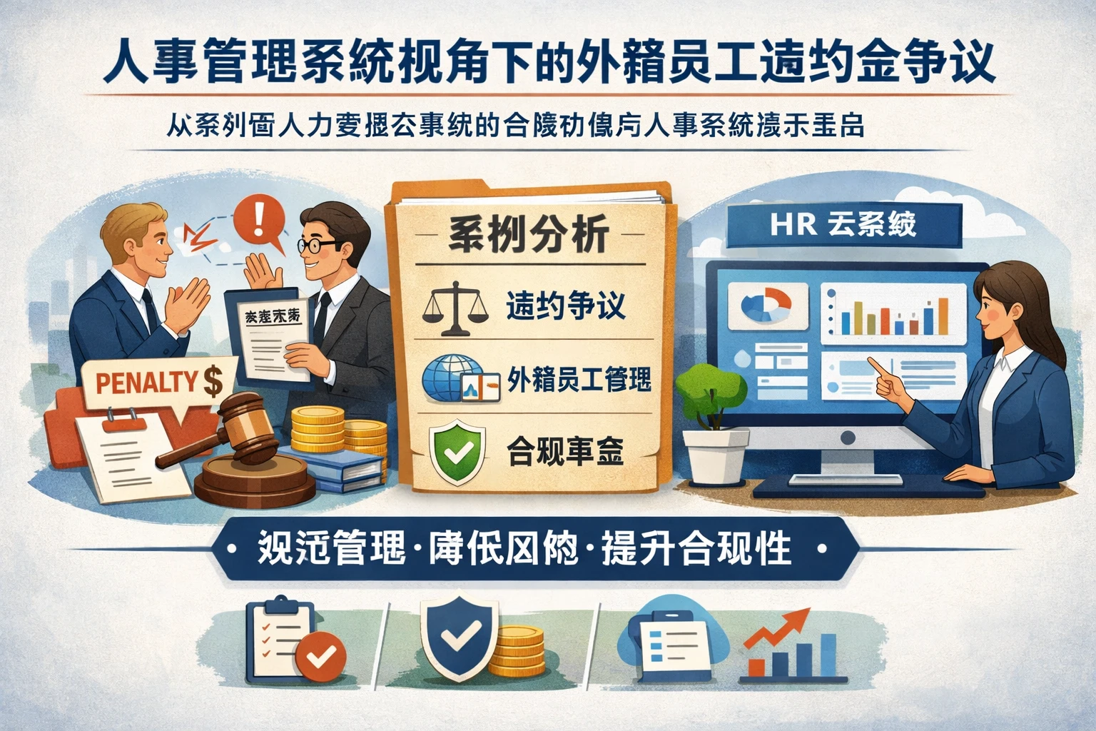 人事管理系统视角下的外籍员工违约金争议：从案例看人力资源云系统的合规价值与人事系统演示重点