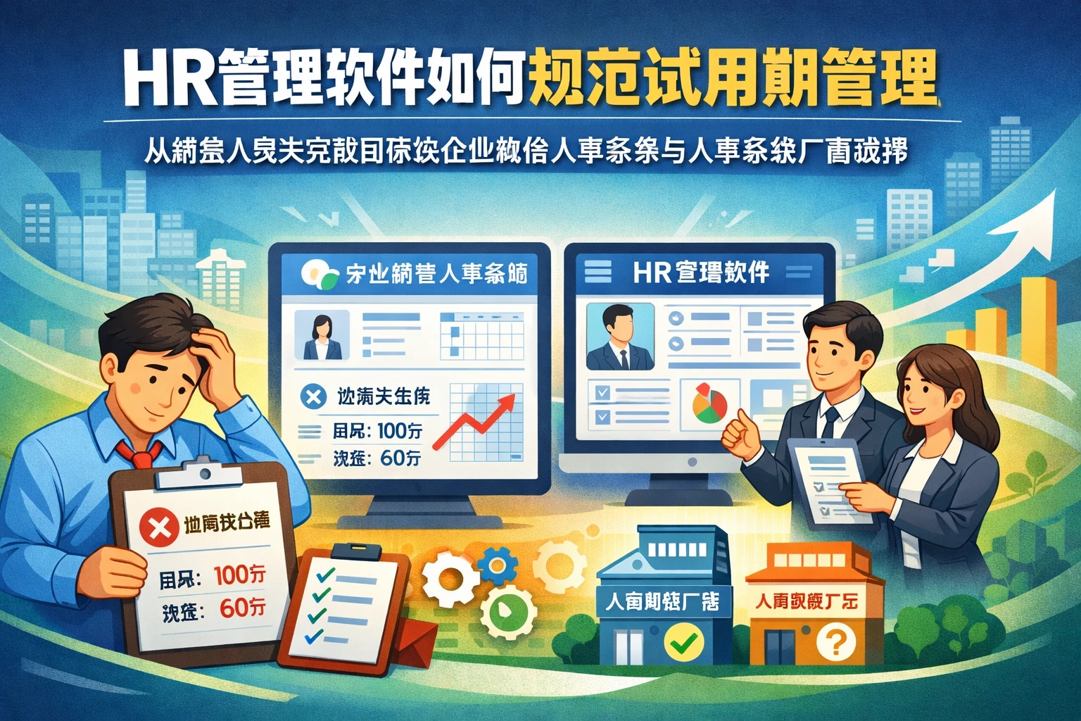 HR管理软件如何规范试用期管理：从销售人员未完成目标谈企业微信人事系统与人事系统厂商选择