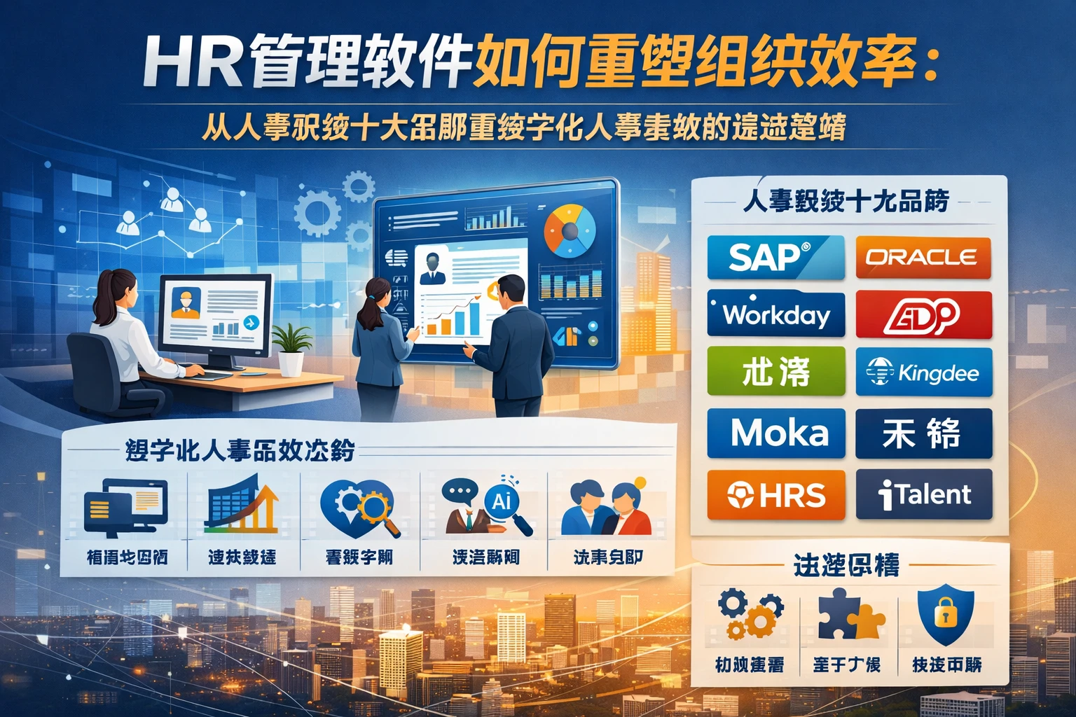HR管理软件如何重塑组织效率：从人事系统十大品牌看数字化人事系统的选型逻辑