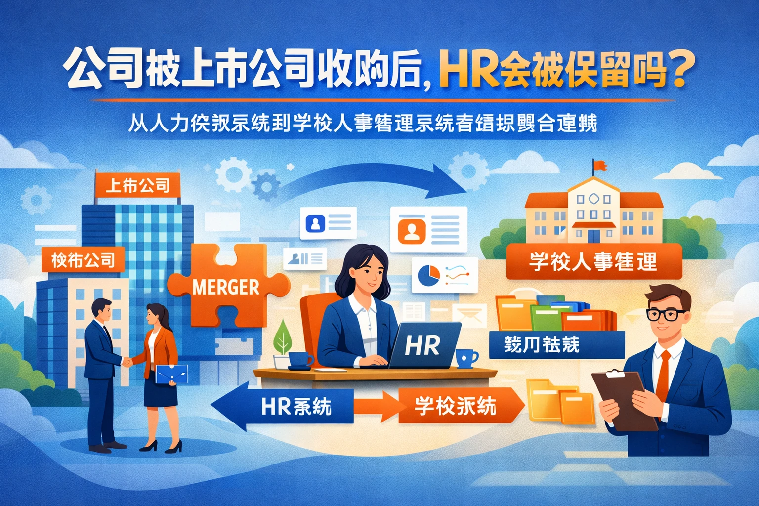 公司被上市公司收购后，HR会被保留吗？从人力资源系统到学校人事管理系统看组织整合逻辑