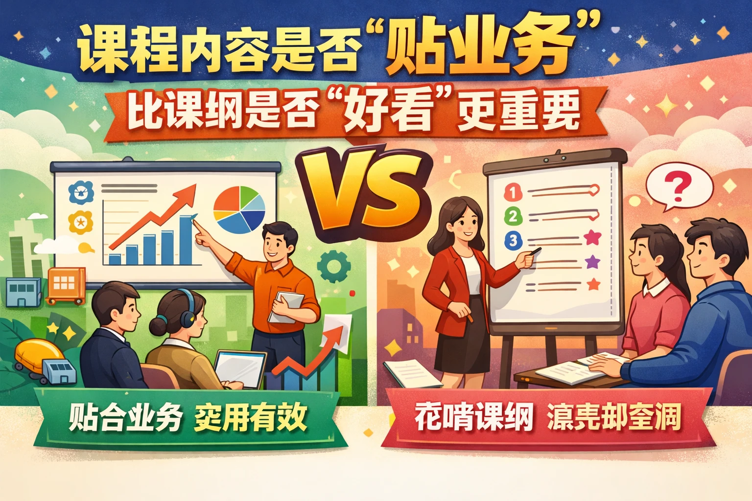 课程内容是否“贴业务”，比课纲是否“好看”更重要