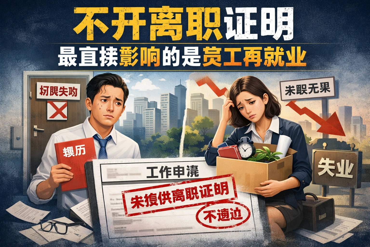 不开离职证明，最直接影响的是员工再就业