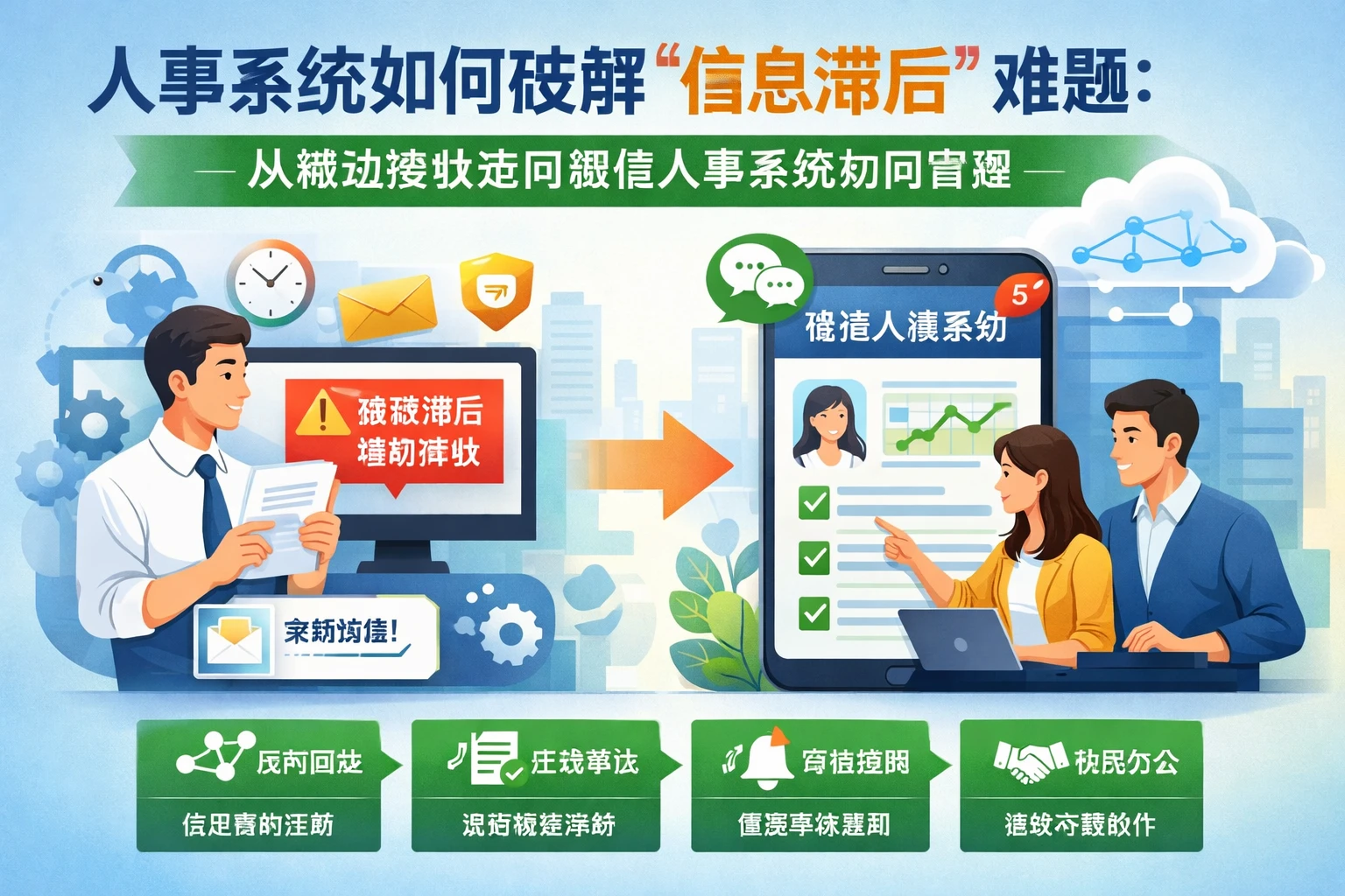 人事系统如何破解“信息滞后”难题：从被动接收走向微信人事系统协同管理