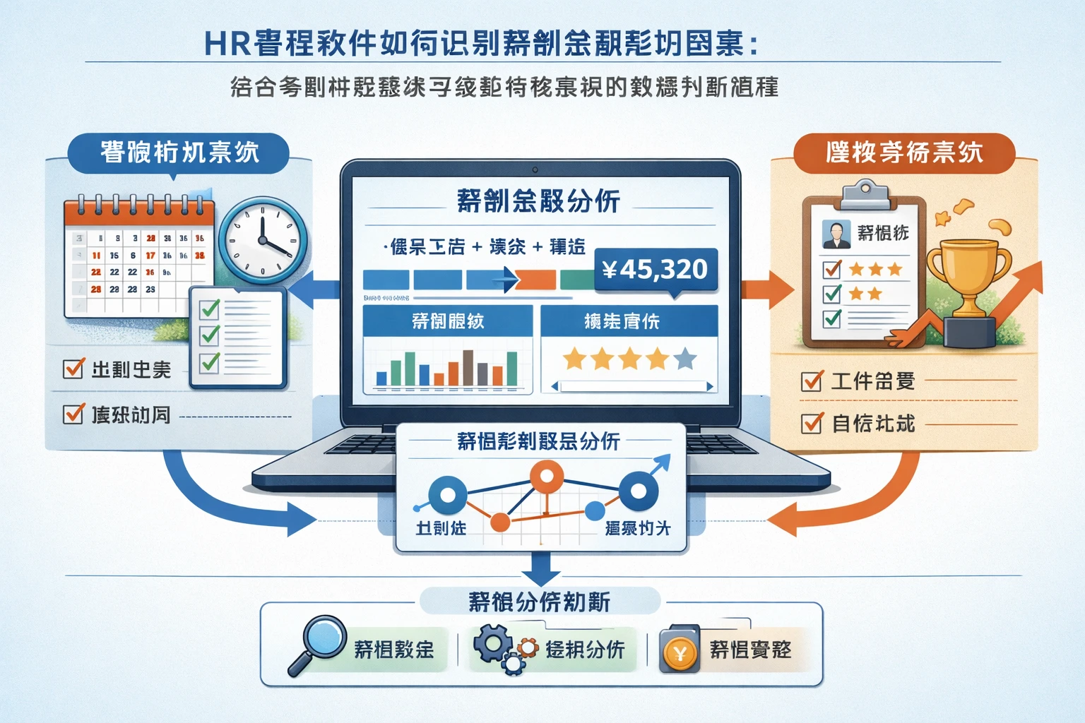HR管理软件如何识别薪酬总额影响因素：结合考勤排班系统与绩效考核系统的数据判断逻辑
