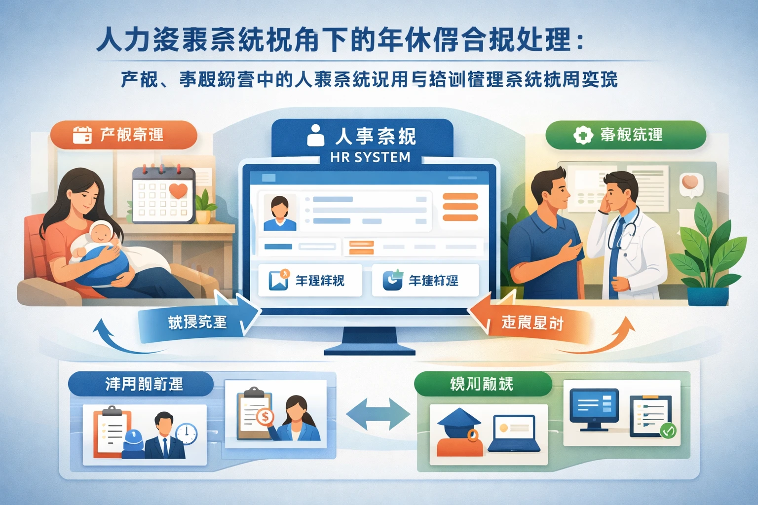 人力资源系统视角下的年休假合规处理：产假、事假场景中的人事系统试用与培训管理系统协同实践