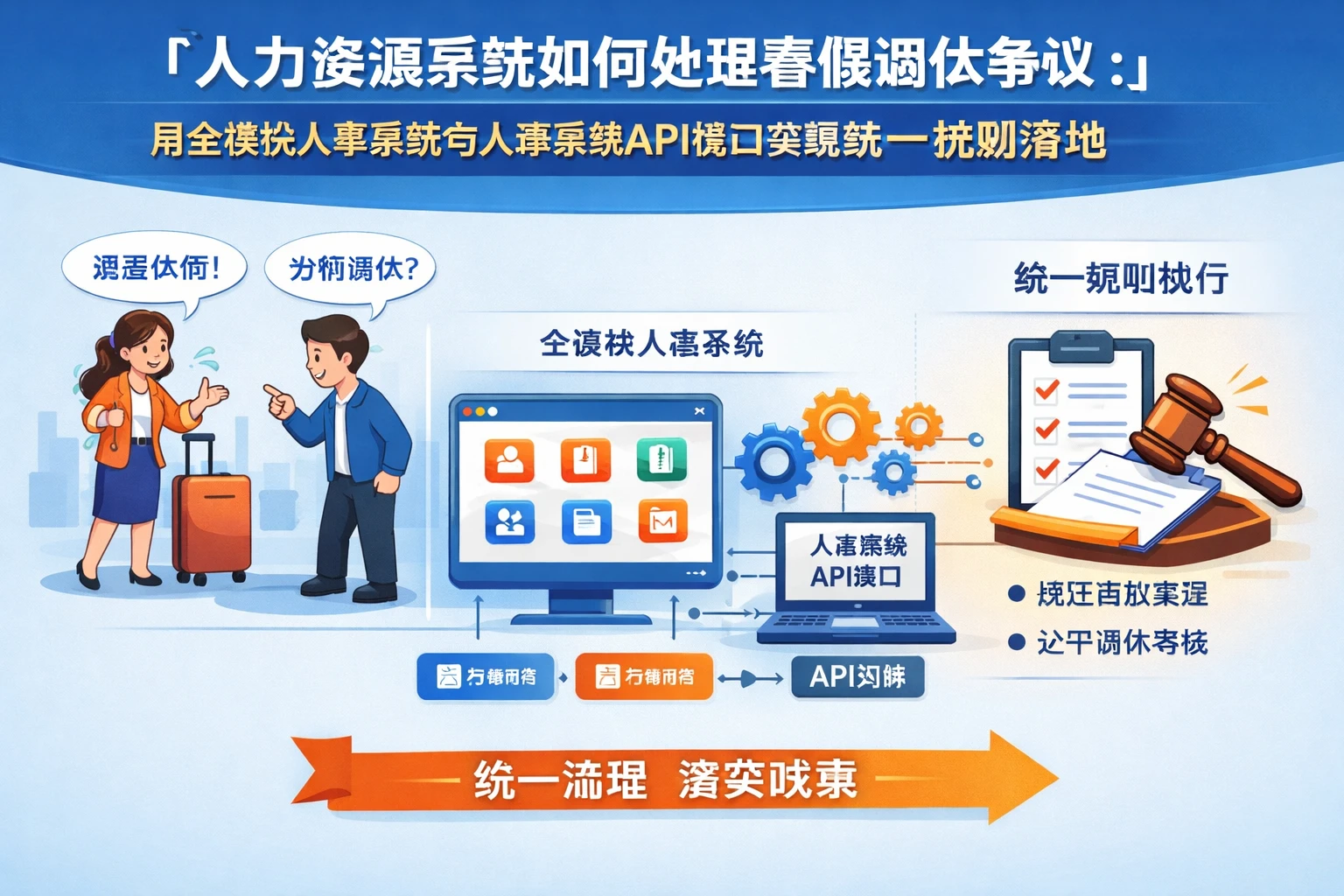 人力资源系统如何处理春假调休争议：用全模块人事系统与人事系统API接口实现统一规则落地