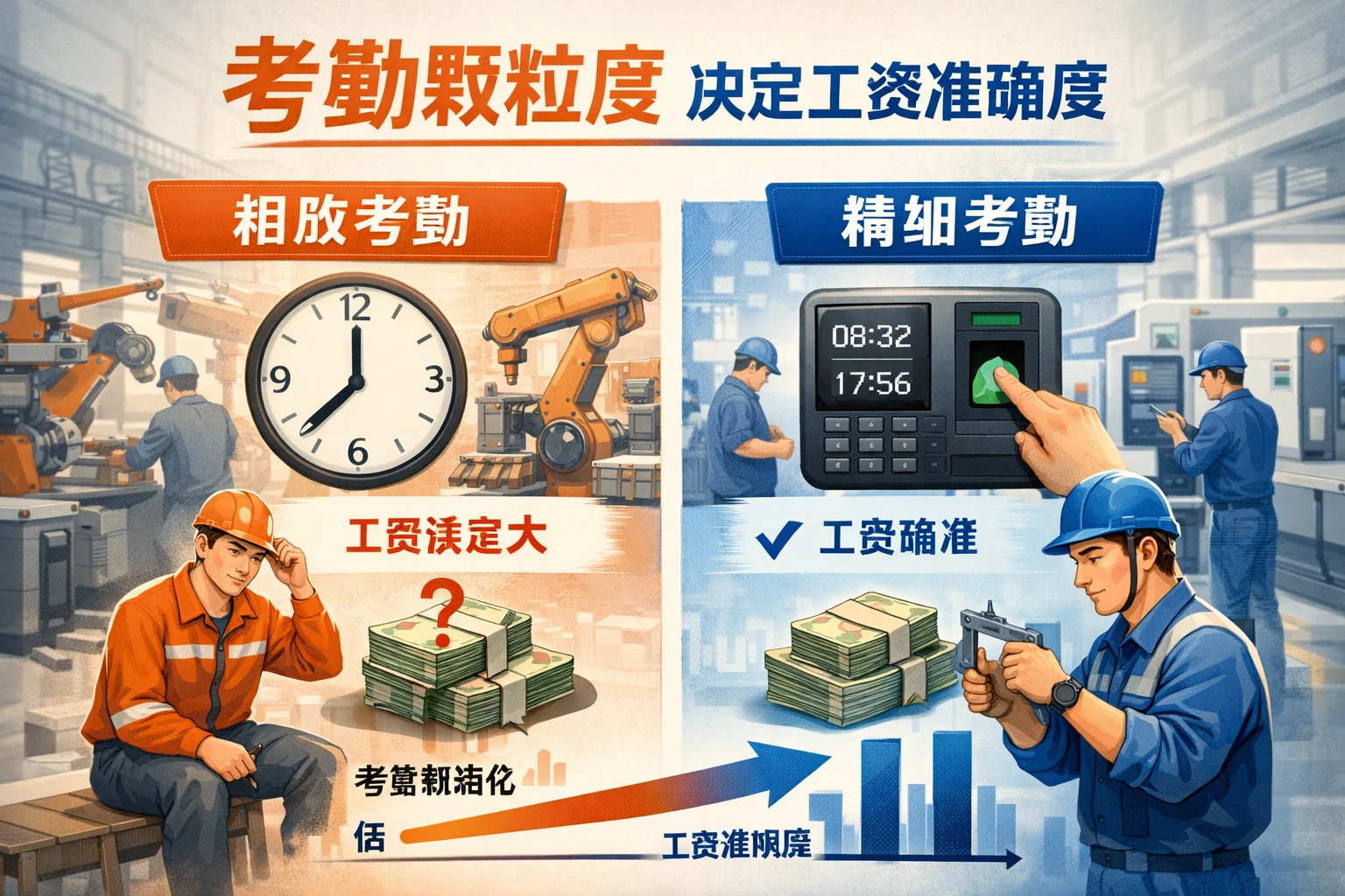 制造业场景下,考勤颗粒度决定工资准确度