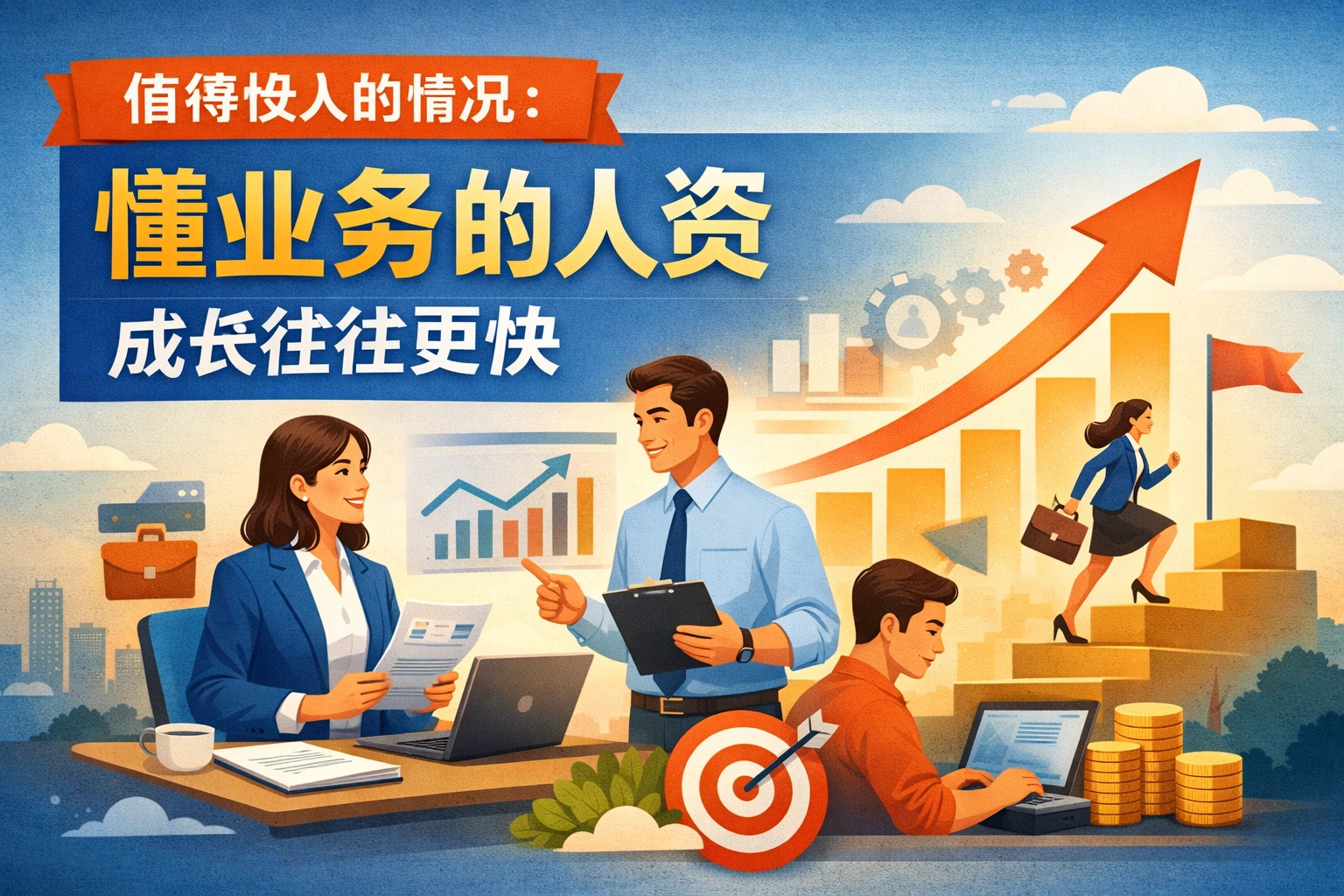 值得投入的情况：懂业务的人资，成长往往更快